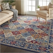Pemberly Row 8'x10' Multicolor Fabric Bohemian Area Rug (8'x10')