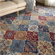 Pemberly Row 8'x10' Multicolor Fabric Bohemian Area Rug (8'x10')