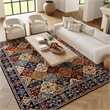 Pemberly Row 8'x10' Multicolor Fabric Bohemian Area Rug (8'x10')