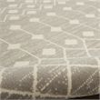 Pemberly Row Modern Transitional 6'x9' Bohemian Indoor Rug in Gray