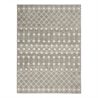 Pemberly Row Modern Transitional 6'x9' Bohemian Indoor Rug in Gray