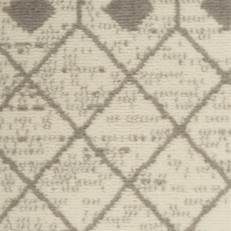 Pemberly Row 6'x9' Ivory/Gray Bohemian Indoor Polypropylene Rug