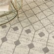 Pemberly Row 6'x9' Ivory/Gray Bohemian Indoor Polypropylene Rug