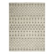Pemberly Row 6'x9' Ivory/Gray Bohemian Indoor Polypropylene Rug