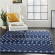 Pemberly Row Transitional 6'x9' Navy Bohemian Indoor Polypropylene Rug