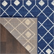 Pemberly Row Transitional 6'x9' Navy Bohemian Indoor Polypropylene Rug