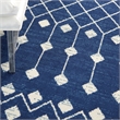 Pemberly Row Transitional 6'x9' Navy Bohemian Indoor Polypropylene Rug