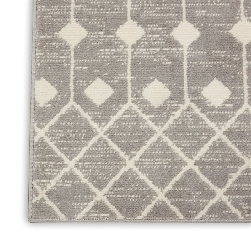 Pemberly Row Transitional 7'x10' Gray Bohemian Indoor Polypropylene Rug