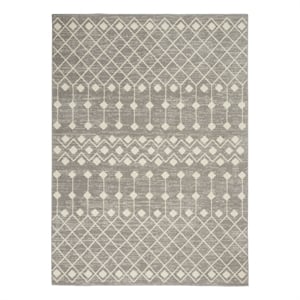 Pemberly Row Transitional 7'x10' Gray Bohemian Indoor Polypropylene Rug