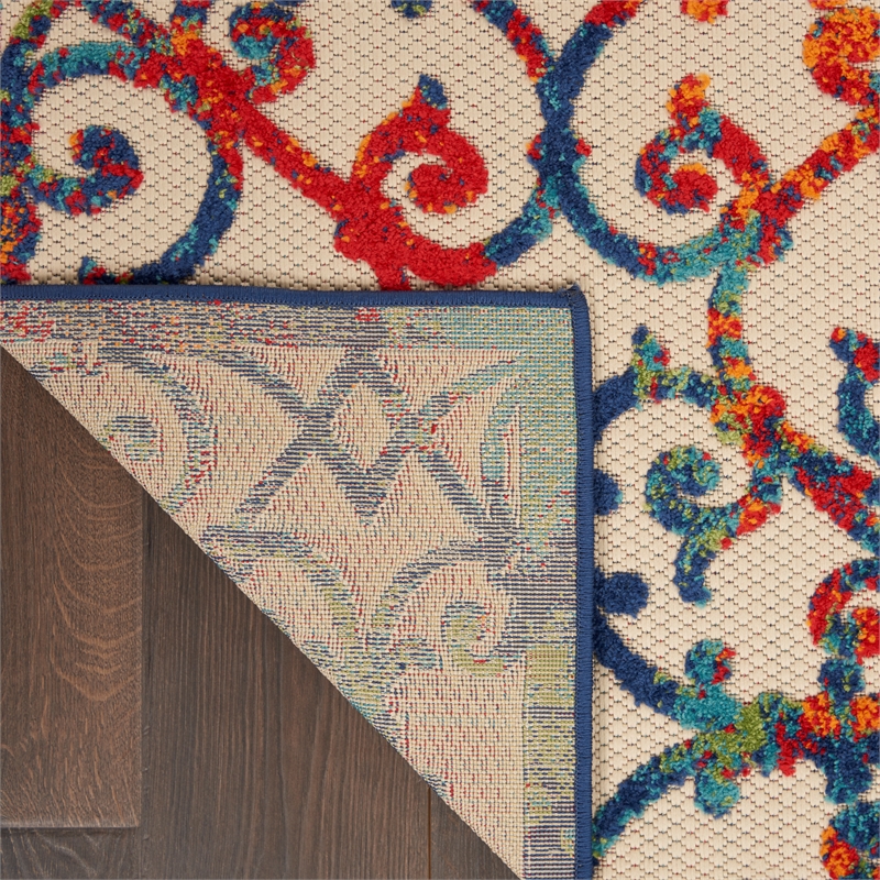 Pemberly Row 7'x10' Multicolor Indoor/Outdoor Polypropylene Rug