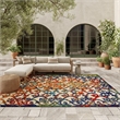 Pemberly Row 7'x10' Multicolor Indoor/Outdoor Polypropylene Rug