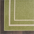 Pemberly Row 6'x9' Green Ivory Contemporary Polypropylene Rug