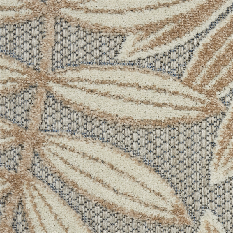 Pemberly Row Contemporary 6'x9' Natural Indoor/Outdoor Polypropylene Rug