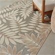 Pemberly Row Contemporary 6'x9' Natural Indoor/Outdoor Polypropylene Rug