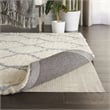 Pemberly Row Transitional 6'x8' Ivory Fabric Bohemian Area Rug (6'x8')