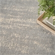 Pemberly Row Modern / Contemporary 4'x6' Grey/Beige Plush Rug