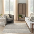 Pemberly Row Modern / Contemporary 4'x6' Grey/Beige Plush Rug