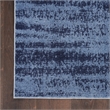 Pemberly Row Modern / Contemporary 4'x6' Denim Blue Plush Rug