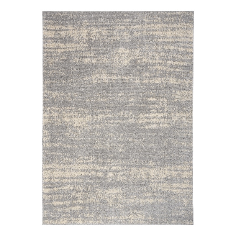 Pemberly Row Modern / Contemporary 5'x7' Grey/Beige Plush Rug