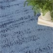 Pemberly Row Modern / Contemporary 5'x7' Denim Blue Plush Rug