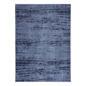 Pemberly Row Modern / Contemporary 5'x7' Denim Blue Plush Rug