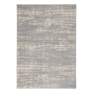 Pemberly Row Modern / Contemporary 6'x9' Grey/Beige Plush Rug
