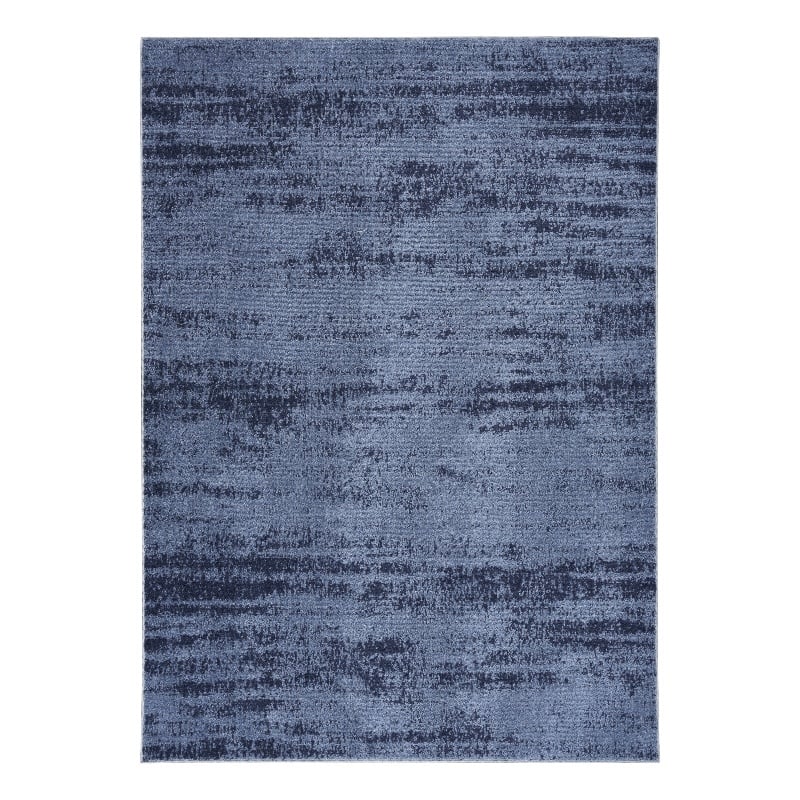 Pemberly Row Modern / Contemporary 6'x9' Denim Blue Plush Rug