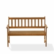 Pemberly Row Acacia Wood Bench without Cushion in Natural Oil finish