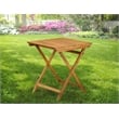 Pemberly Row Square Acacia Wood Outdoor Table in Natural Oil finish