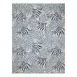 Pemberly Row Contemporary Home Garden Oasis 9'x12' Blue Area Rug