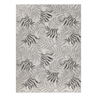 Pemberly Row Contemporary Home Garden Oasis 9'x12' Grey Area Rug