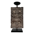 Pemberly Row Decorative Handmade Aluminum Artistic Candle Holder in Bronze