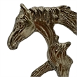 Pemberly Row Decorative Handmade Aluminum Modern Horse Outline Sculpture Bronze