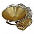 Pemberly Row Decorative Handmade Aluminum Artistic Bowl in Gold