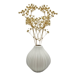 Pemberly Row Modern / Contemporary Onion Ceramic Vase in White