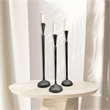 Pemberly Row Set of 3 Decorative Handmade Aluminum CandleHolders in Bronze