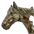 Pemberly Row Decorative Handmade Aluminum Horse Outline Sculpture in Bronze