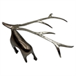 Pemberly Row Decorative Handmade Aluminum Abstract Modern Deer Sculpture Bronze