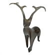 Pemberly Row Decorative Handmade Aluminum Abstract Modern Deer Sculpture Bronze
