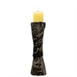 Pemberly Row 16-inch Tall Decorative Handmade Aluminum Candle Holder in Bronze
