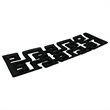 Pemberly Row 16-inch Long Decorative Handmade Aluminum Modern Tray in Black