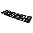 Pemberly Row 16-inch Long Decorative Handmade Aluminum Modern Tray in Black