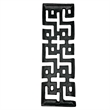 Pemberly Row 16-inch Long Decorative Handmade Aluminum Modern Tray in Black