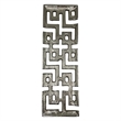 Pemberly Row 16-inch Long Decorative Handmade Aluminum Modern Tray in Nickel