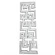 Pemberly Row 16-inch Long Decorative Handmade Aluminum Modern Tray in White