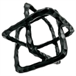 Pemberly Row 7.5-inch Decorative Handmade Aluminum Square Sculpture in Black