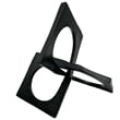 Pemberly Row 8.5-inch Decorative Handmade Aluminum Square Sculpture in Black