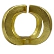 Pemberly Row 8-inch Wide Decorative Handmade Aluminum Modern Sculpture in Gold