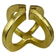 Pemberly Row 8-inch Wide Decorative Handmade Aluminum Modern Sculpture in Gold