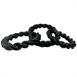 Pemberly Row Decorative Handmade Aluminum Modern Chain Sculpture in Black